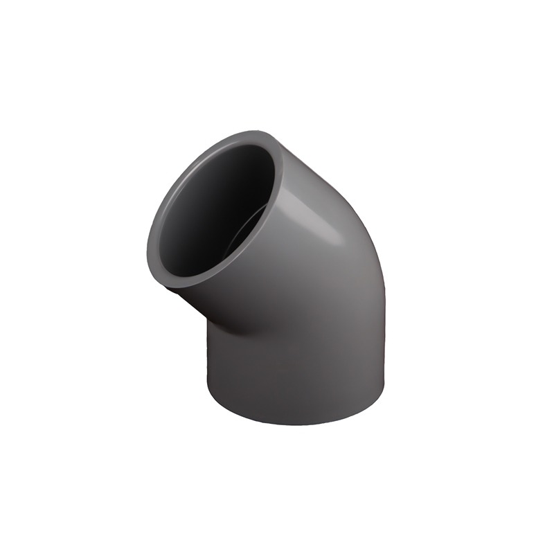 YUVARLAK UPVC 45° KISA YARIÇAPLI DİRSEK